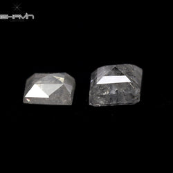 0.40 CT/2 PCS Hexagon Shape Natural Loose Diamond White Color I3 Clarity (3.32 MM)
