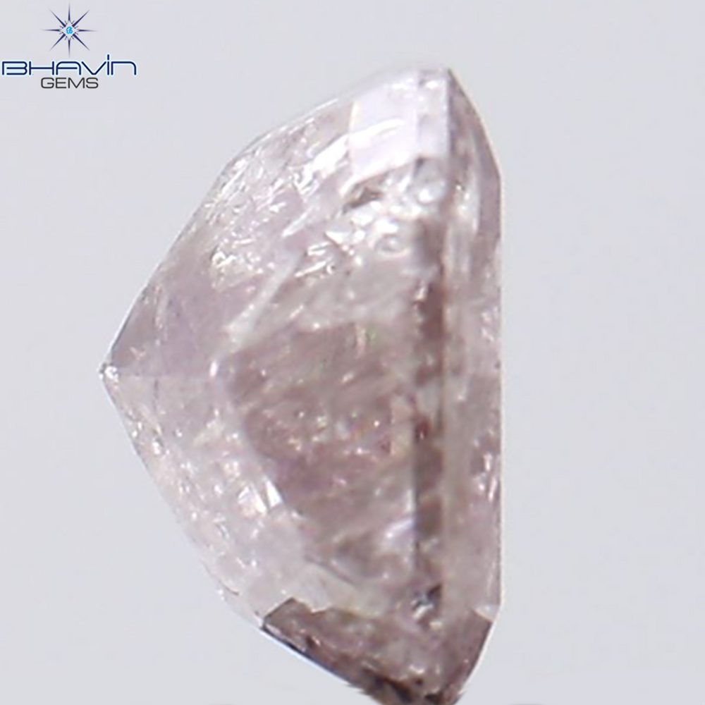 1.00 CT Radiant Shape Natural Diamond Pink Color I3 Clarity (5.75 MM)