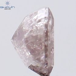1.00 CT Radiant Shape Natural Diamond Pink Color I3 Clarity (5.75 MM)