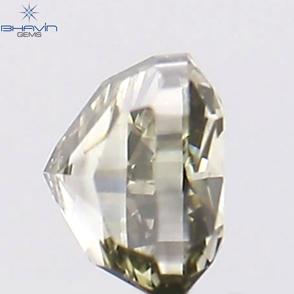 0.21 CT Cushion Shape Natural Diamond Gray Color VS1 Clarity (3.22 MM)