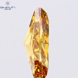 0.36 CT Marquise Shape Natural Diamond Orange Color SI2 Clarity (6.43 MM)
