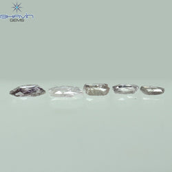0.39 CT/5 Pcs Rosecut Polki Shape Natural Diamond Pink Color I2 Clarity (4.84 MM)
