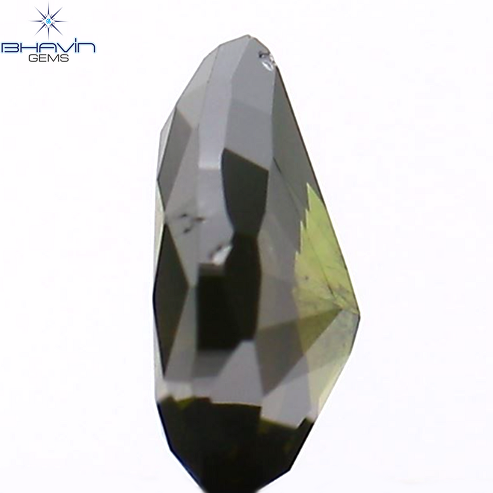 0.20 CT Pear Shape Natural Diamond Green Color I2 Clarity (4.55 MM)