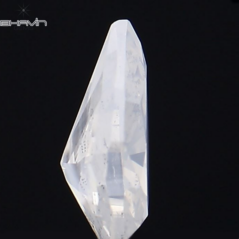 0.13 CT Pear Shape Natural Diamond White Color SI1 Clarity (4.20 MM)