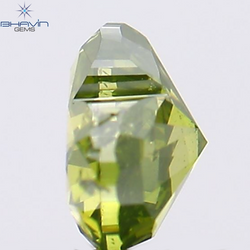 0.28 CT Heart Shape Natural Diamond Green Color SI2 Clarity (4.25 MM)