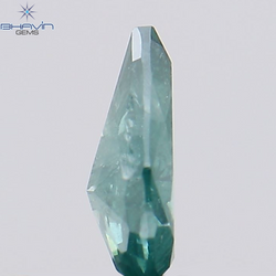 0.21 CT Pear Shape Natural Diamond Blue Color I1 Clarity (5.10 MM)