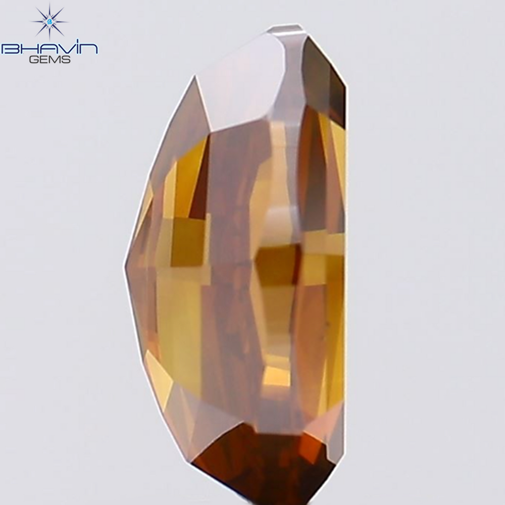 1.77 CT Oval Shape Natural Diamond Red Color VS1 Clarity (9.02 MM)