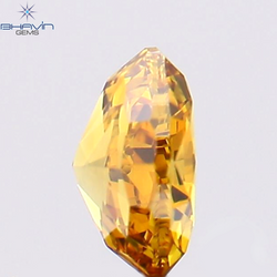 0.25 CT Oval Shape Natural Diamond Orange Color VS1 Clarity (4.25 MM)