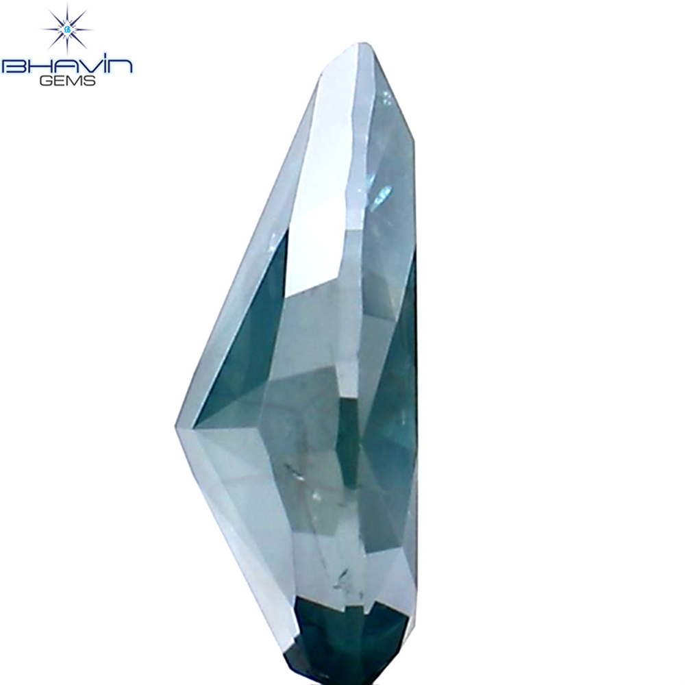 1.13 Pear Shape Natural Diamond Blue Color I3 Clarity (9.22 MM)
