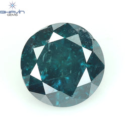 0.54 CT Round Diamond Natural Loose Diamond Blue Color I3 Clarity (5.00 MM)