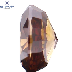 0.29 CT Oval Shape Natural Diamond Enhanced Brown Pink Color VS2 Clarity (4.39 MM)
