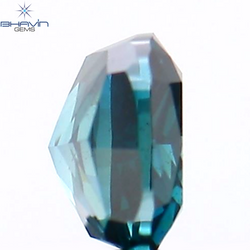 0.27 CT クッション シェイプ ナチュラル ダイヤモンド ブルー カラー VS2 クラリティ (3.68 MM)