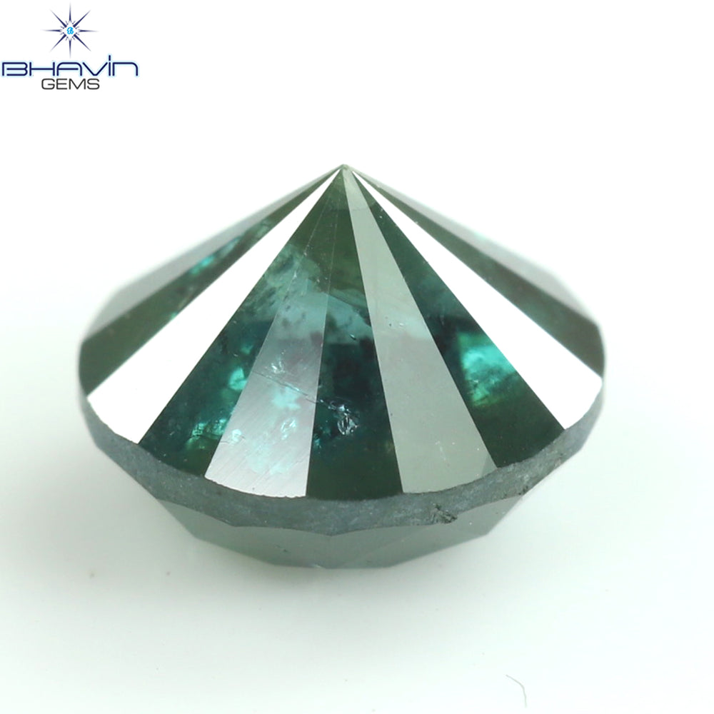 1.17 CT Round Diamond Natural Loose Diamond Blue Color I3 Clarity (6.13  MM)