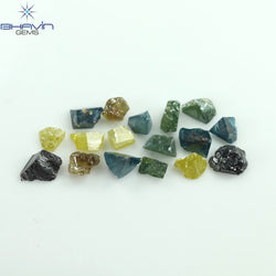 7.79 CT/38 PCS Mix Color Rough Diamond Natural loose Diamond I3 Clarity (3.89 MM)