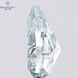 1.02 CT Pear Shape Natural Diamond Greenish Blue Color VS2 Clarity (7.52 MM)