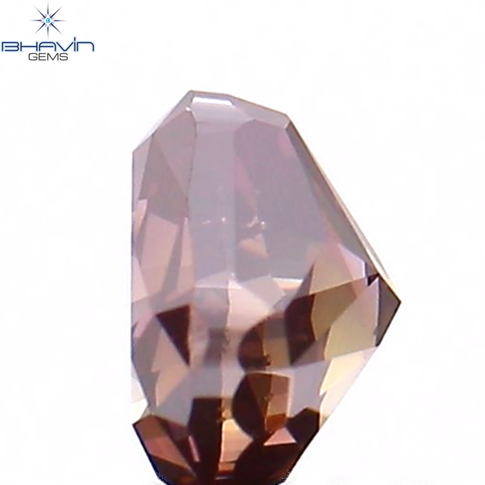 0.24 CT Heart Shape Enhanced Pink Color Natural Loose Diamond VS1 Clarity (3.73 MM)
