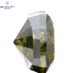 1.05 CT Heart Shape Natural Diamond Enhanced Green Color I2 Clarity (6.19 MM)