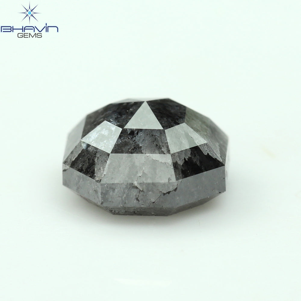1.50 CT エメラルド シェイプ ナチュラル ルース ダイヤモンド ソルト アンド ペッパー カラー I3 クラリティ (6.38 MM)
