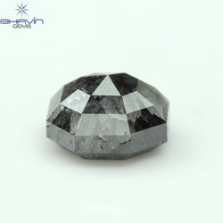 1.50 CT エメラルド シェイプ ナチュラル ルース ダイヤモンド ソルト アンド ペッパー カラー I3 クラリティ (6.38 MM)