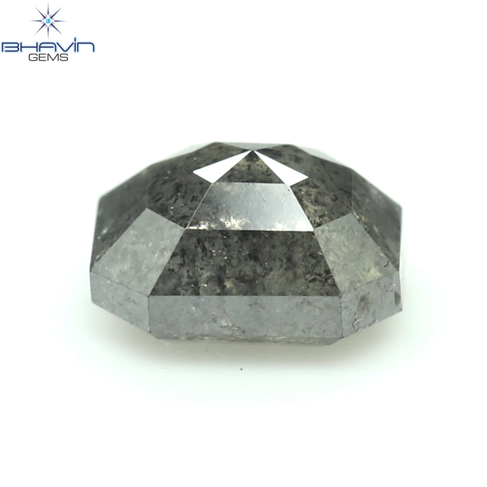 0.55 CT Square Cut Shape Natural Diamond Salt And Pepper Color I3 Clarity (4.78 MM)