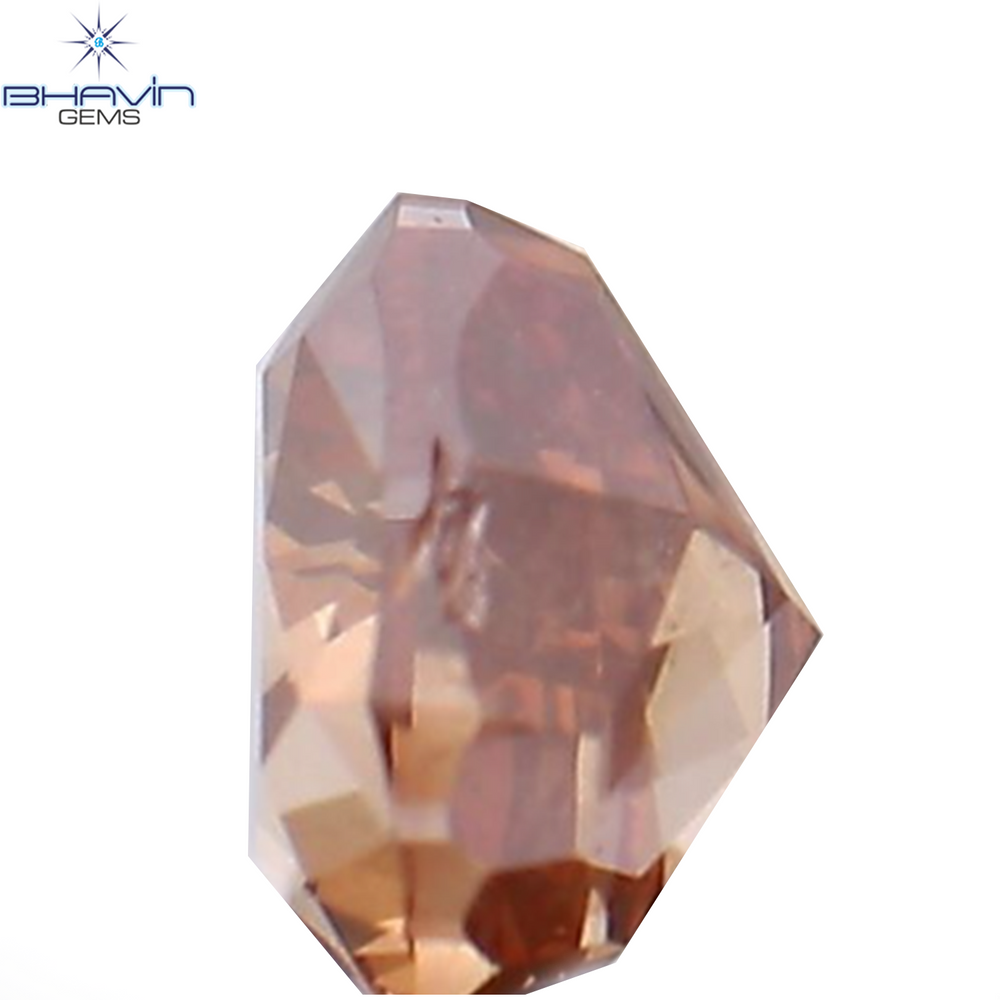 0.20 CT Heart Shape Natural Diamond Enhanced Pink Color SI1 Clarity (3.58 MM)