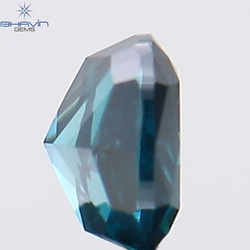 0.22 CT クッション シェイプ ナチュラル ダイヤモンド ブルー カラー VS2 クラリティ (3.53 MM)