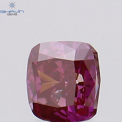 0.15 CT, Cushion Diamond, Pink Color, Clarity  SI1 (2.85 MM)