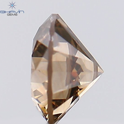 0.85 CT Round Shape Natural Diamond Brown Color SI1 Clarity (5.90 MM)