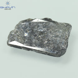 1.59 CT Slice Shape Natural Diamond Salt And Pepper Color I3 Clarity (12.50 MM)