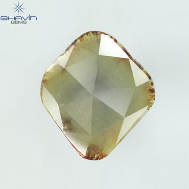 14.26 CT, Uncut Slice Rosecut Diamond, Natural Loose Diamond, Brownish Grayish Yellow Diamond, Gifts, Diamond, Jewelry, Diamond Ring, EP35-2