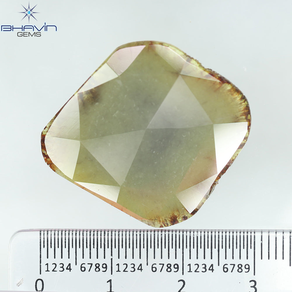 14.26ct ノーカット スライス ローズカット ダイヤモンド 天然 ルース ダイヤモンド ブラウン グレイッシュ イエロー ダイヤモンド ギフト ダイヤモンド ジュエリー ダイヤモンド リング EP35-2
