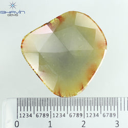 12.80ct ノーカット スライス ローズカット ダイヤモンド 天然 ルース ダイヤモンド ブラウン グレイッシュ イエロー ダイヤモンド ギフト ダイヤモンド ジュエリー ダイヤモンド リング EP35-5