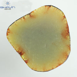 12.80ct ノーカット スライス ローズカット ダイヤモンド 天然 ルース ダイヤモンド ブラウン グレイッシュ イエロー ダイヤモンド ギフト ダイヤモンド ジュエリー ダイヤモンド リング EP35-5