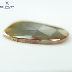 12.80ct ノーカット スライス ローズカット ダイヤモンド 天然 ルース ダイヤモンド ブラウン グレイッシュ イエロー ダイヤモンド ギフト ダイヤモンド ジュエリー ダイヤモンド リング EP35-5