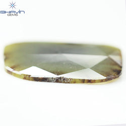 12.24ct ノーカット スライス ローズカット ダイヤモンド 天然 ルース ダイヤモンド ブラウン グレイッシュ イエロー ダイヤモンド ギフト ダイヤモンド ジュエリー ダイヤモンド リング EP35-7