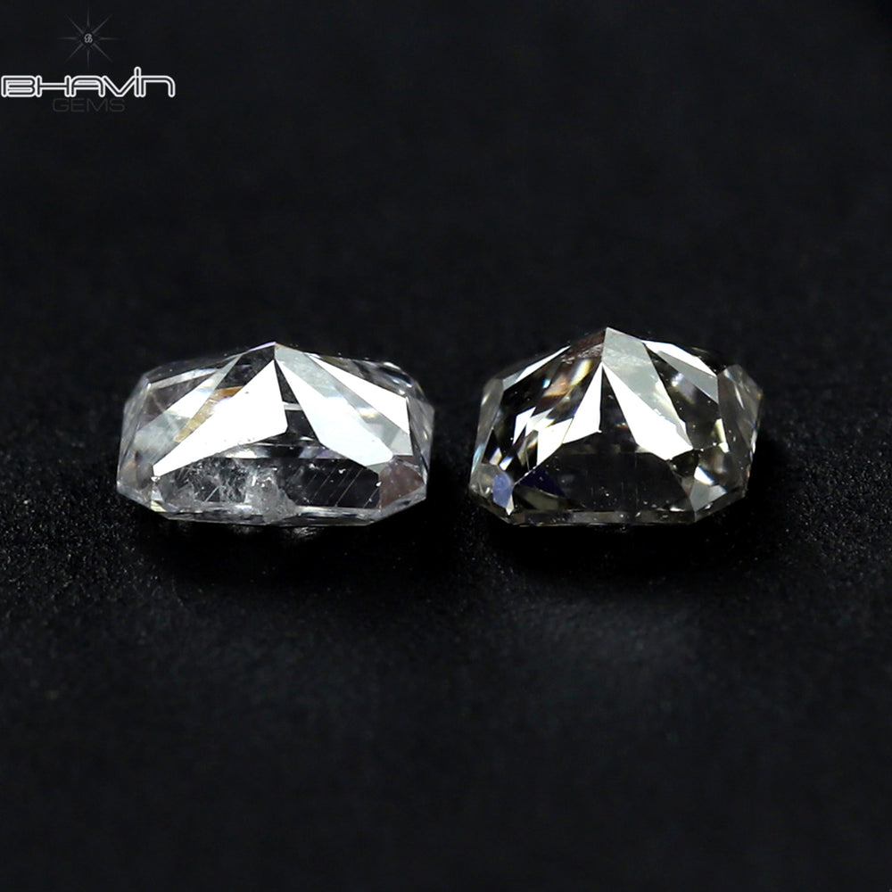 0.36 CT/2 Pcs Radiant Diamond White Color Natural Loose diamond Clarity VS-SI (3.96 MM)