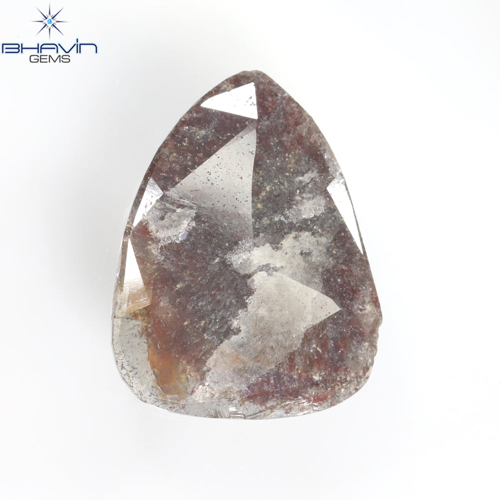 5.70 CT Slice Shape Natural Diamond Salt And Pepper Color I3 Clarity (20.50 MM)