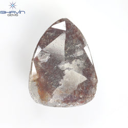 5.70 CT Slice Shape Natural Diamond Salt And Pepper Color I3 Clarity (20.50 MM)