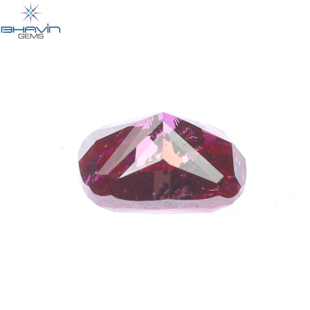 0.21 CT, Cushion Diamond, Vivid Pink Color, Clarity I1