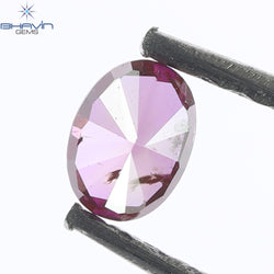 0.15 CT, Oval Diamond, Vivid Pink Color, Clarity SI2