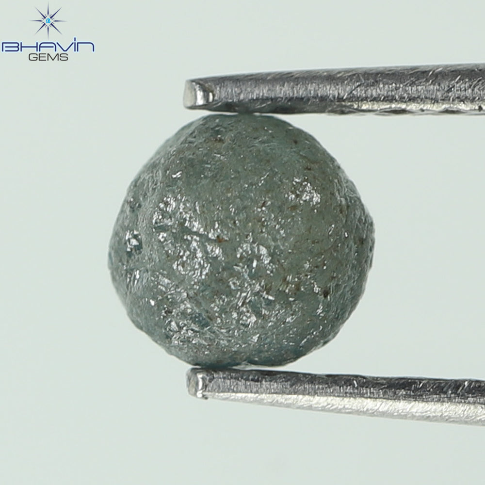 0.62 CT, Rough Shape, Natural Diamond, Blue Color, I2 Clarity (4.21 MM)