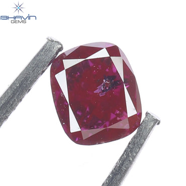 0.21 CT, Cushion Diamond, Vivid Pink Color, Clarity I1