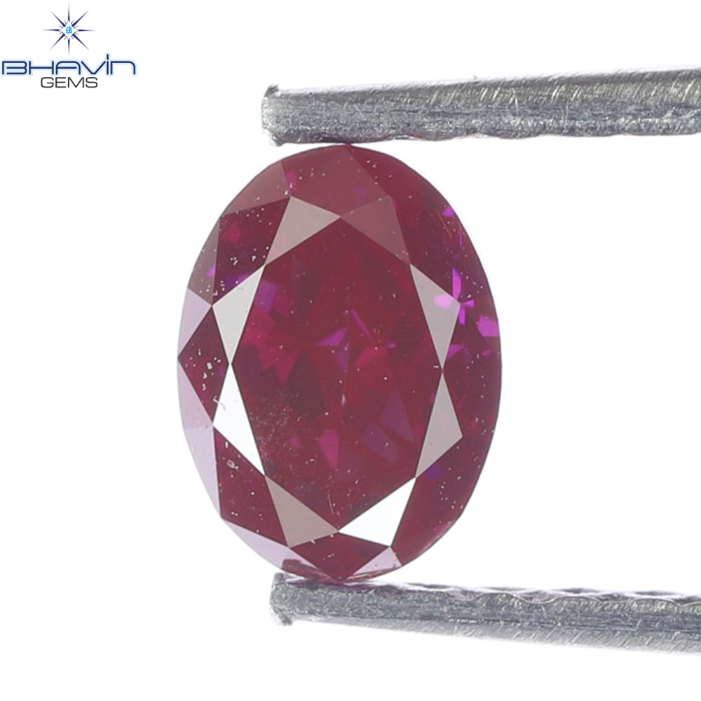 0.40CT、オーバルダイヤモンド、ビビッドピンクカラー、クラリティVS2