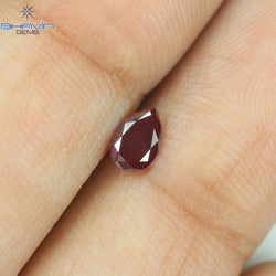 0.29 CT, Pear Diamond, Vivid Pink Color, Clarity SI2