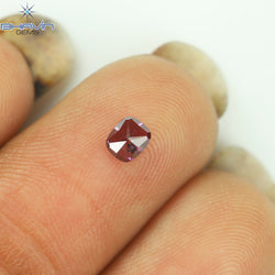 0.21 CT, Cushion Diamond, Vivid Pink Color, Clarity I1