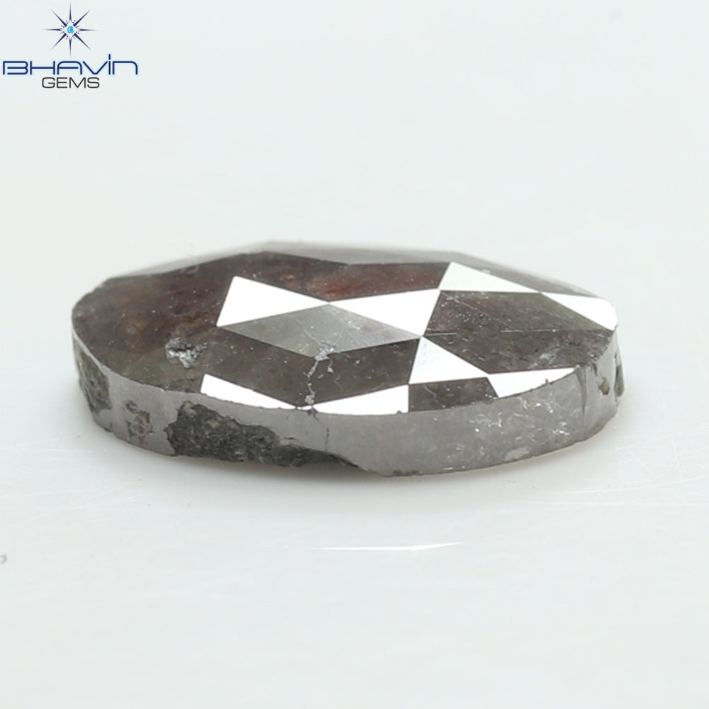 3.30 CT, Oval Gray Natural loose Diamond,(11.93 MM)