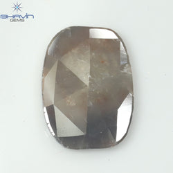 4.18 CT Slice Shape Natural Diamond Gray Brown Color I3 Clarity (16.00 MM)