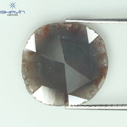 3.11 CT Slice Shape Natural Diamond Gray Brown Color I3 Clarity (14.00 MM)