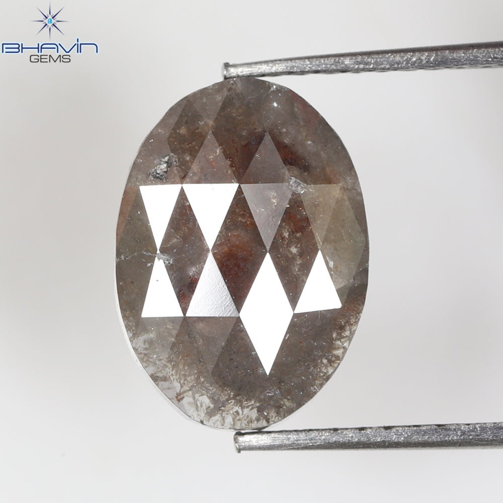 3.30 CT, Oval Gray Natural loose Diamond,(11.93 MM)
