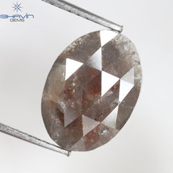 3.30 CT, Oval Gray Natural loose Diamond,(11.93 MM)